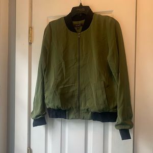 Olive Green Bomber Jacket